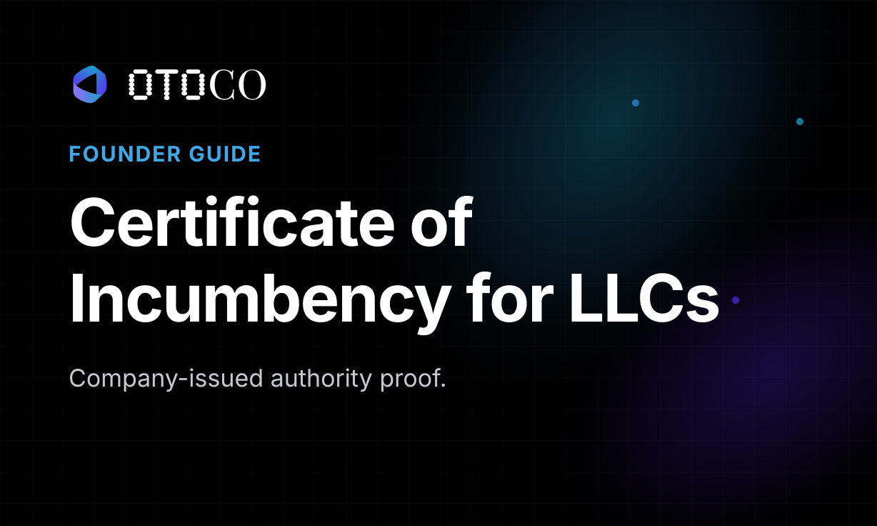 How to Get a Certificate of Incumbency for a US LLC (2026 Guide)