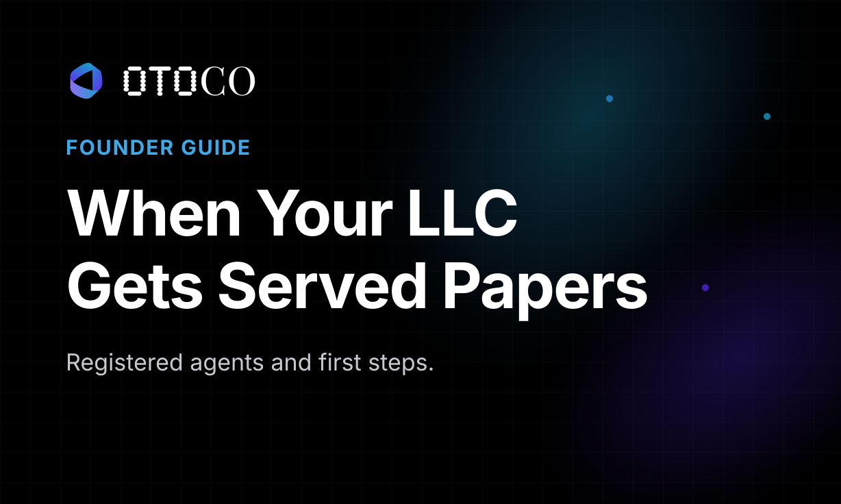 What Happens When Your US LLC Gets Served: Registered Agents and Service of Process (2026 Guide)