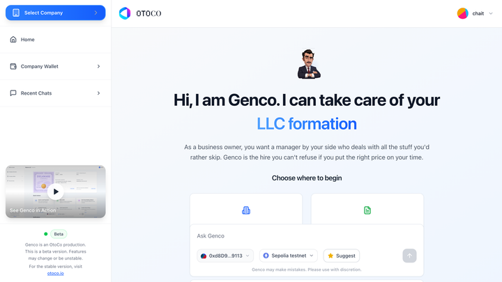 Your AI Agent Ready to Form and Manage your Entity — OtoCo blog
