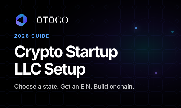 OtoCo card: Crypto Startup LLC Setup