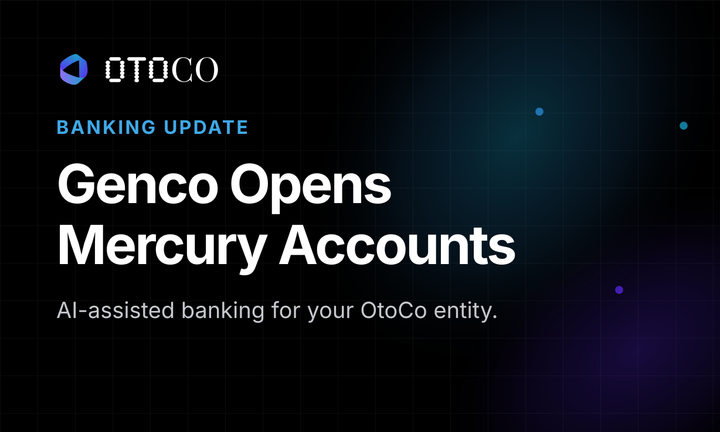 Genco Opens Mercury Accounts