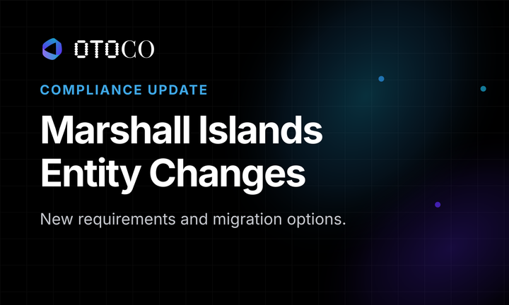 Marshall Islands Entity Changes