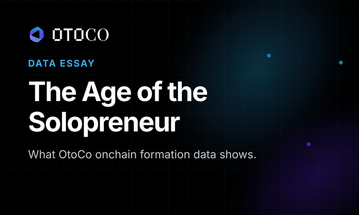 The Age of the Onchain Solopreneur — OtoCo essay