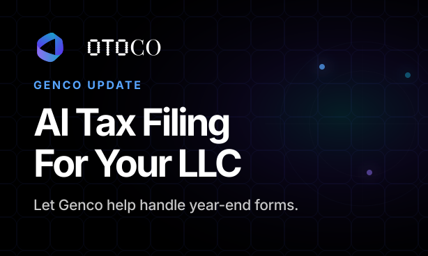 OtoCo card: AI Tax Filing For Your LLC