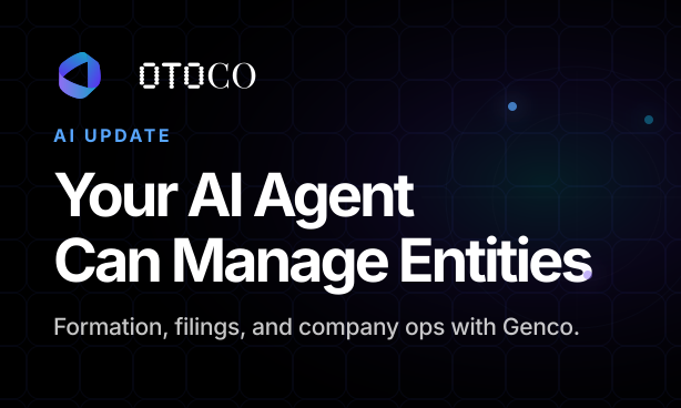 OtoCo card: Your AI Agent Can Manage Entities