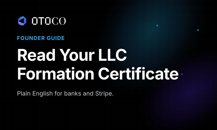 How to Read Your US LLC's Certificate of Formation (2026 Guide)