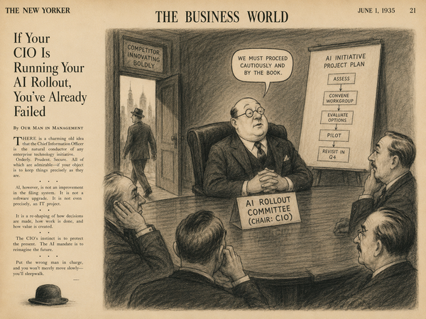 The CIO Should Not Run Your AI Rollout