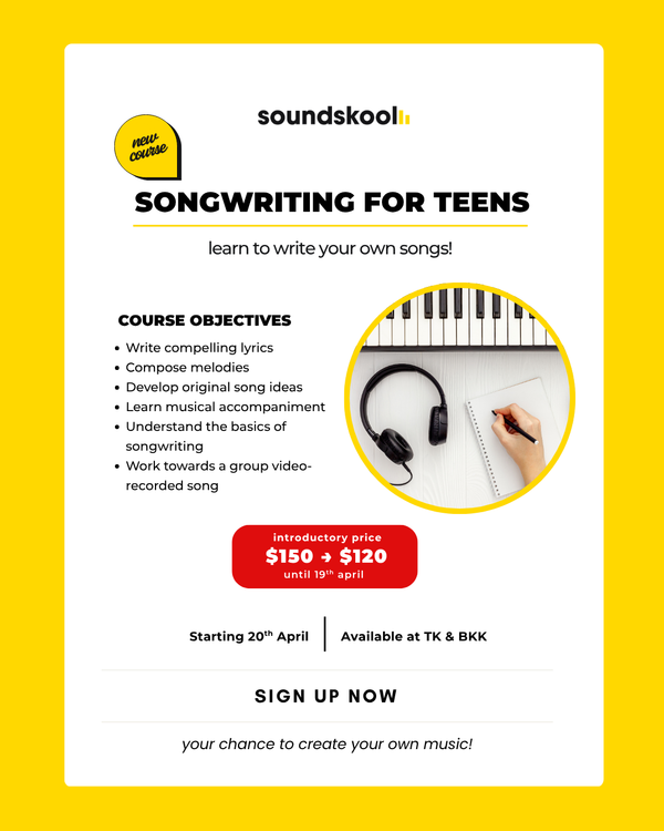 Introducing Our New Songwriting Course for Teens