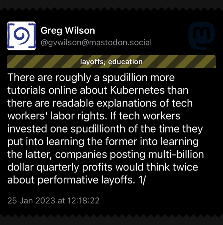 It's time to organize