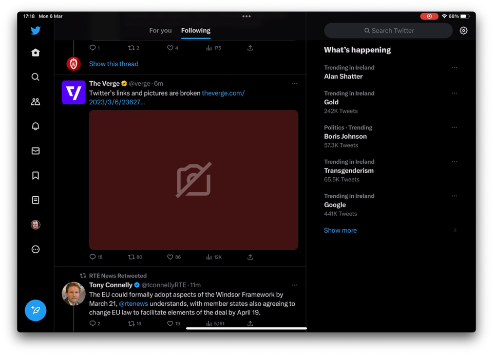 This is what Twitter going down looks like