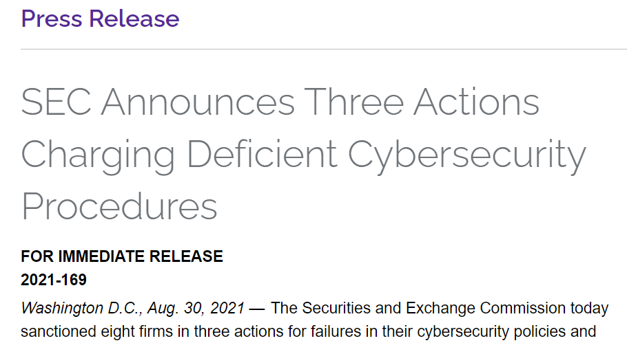 An SEC warning about cybersecurity