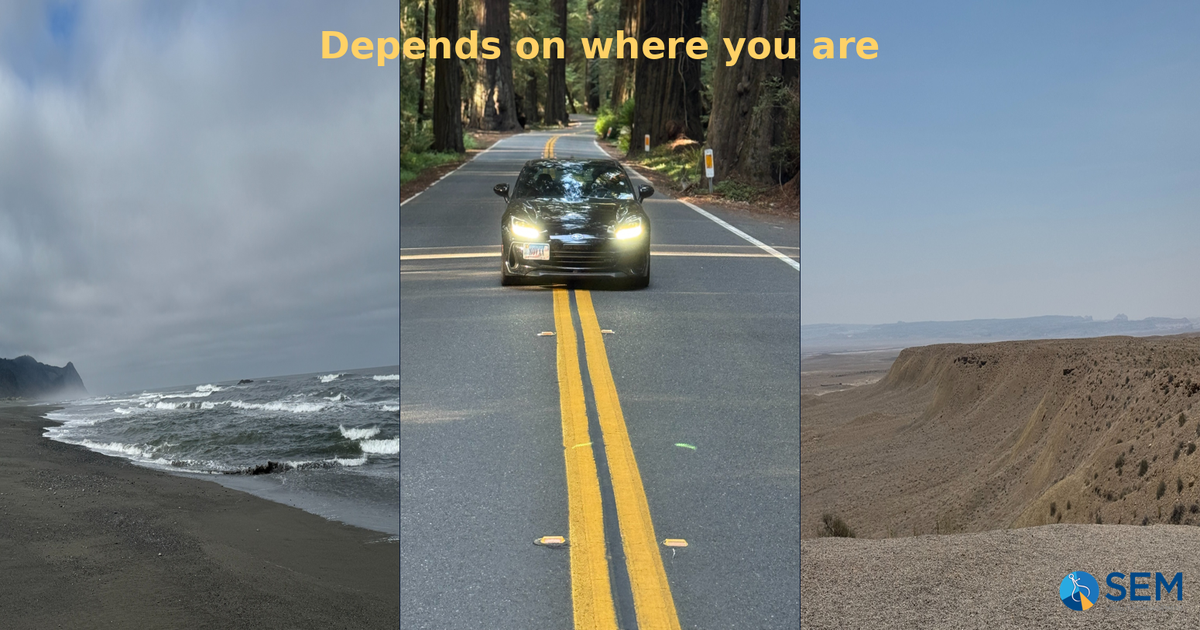 Depends on where you are - MMM v6-26