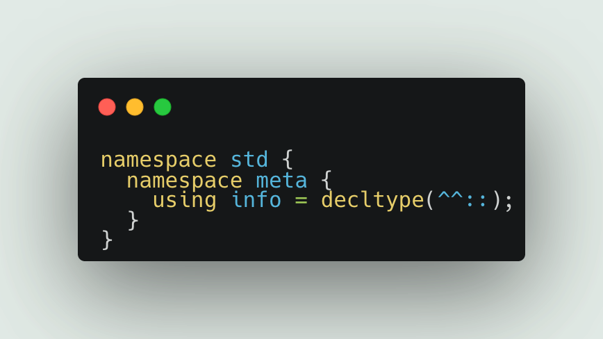 What the heck is std::meta::info?