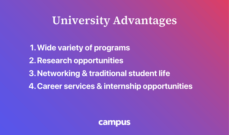 benefits of university