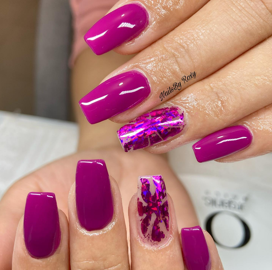 Magenta Nails
