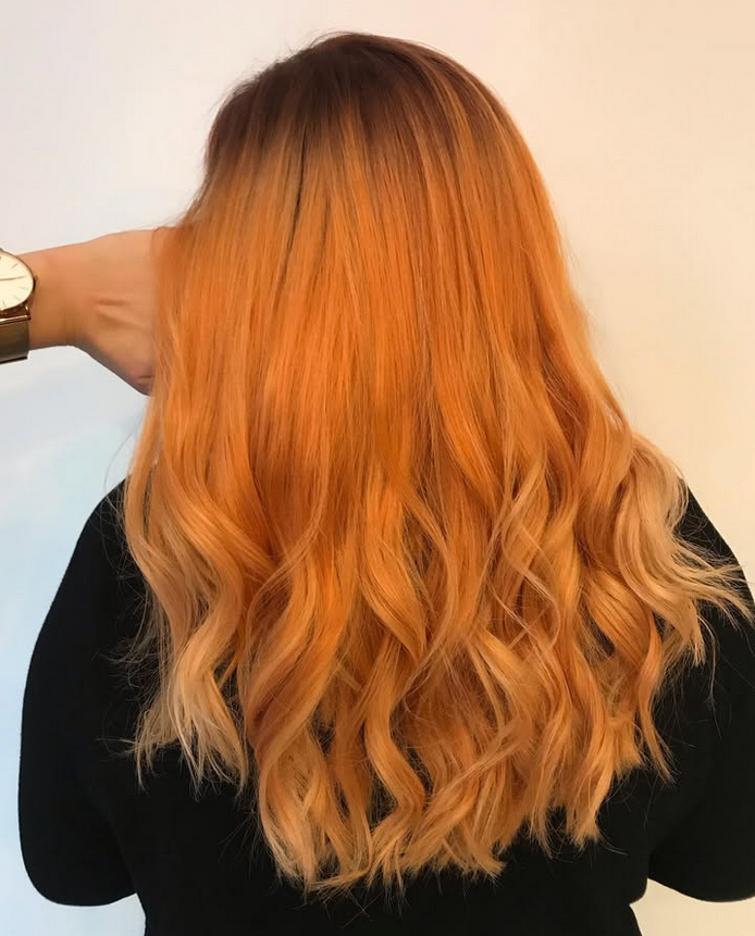 Apricot hair color