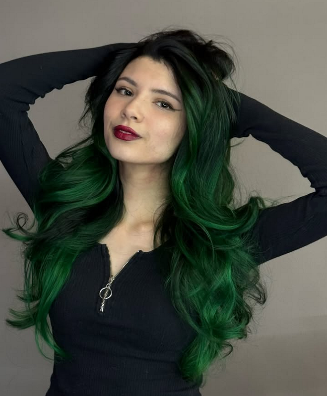 Emerald hair color