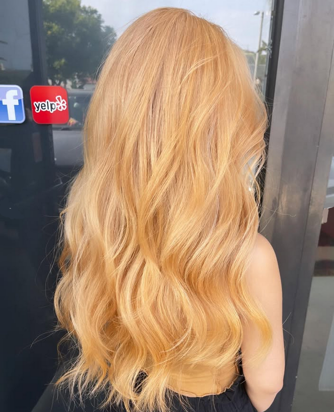Golden Blonde hair color
