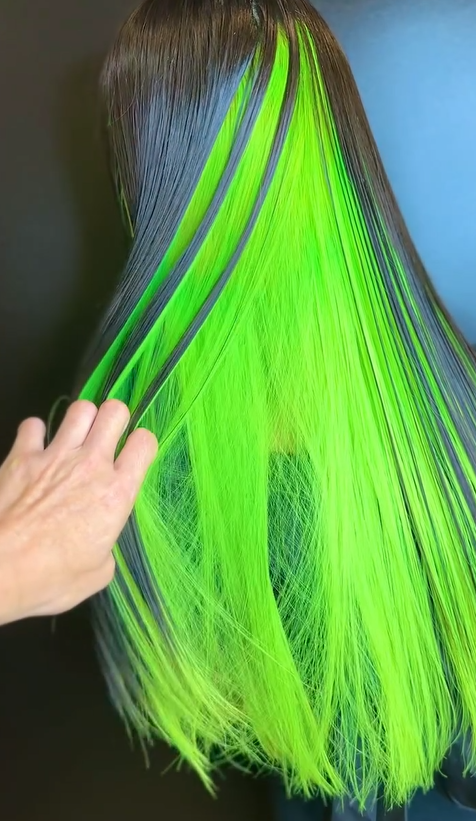 Neon Green hair