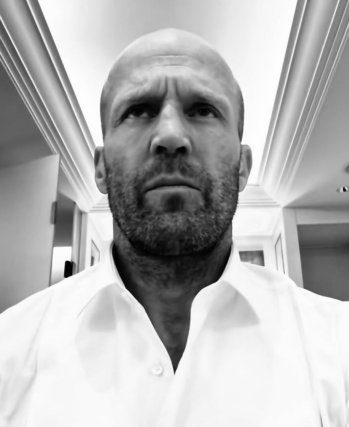 Jason Statham's stubble beard