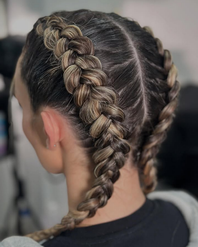 Dutch Braid aka milkmaid braids