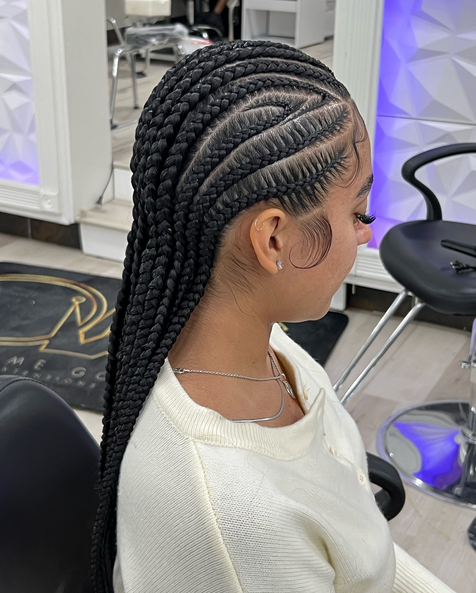 Freestyle cornrows