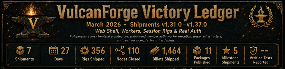 Victory Ledger - March 2026