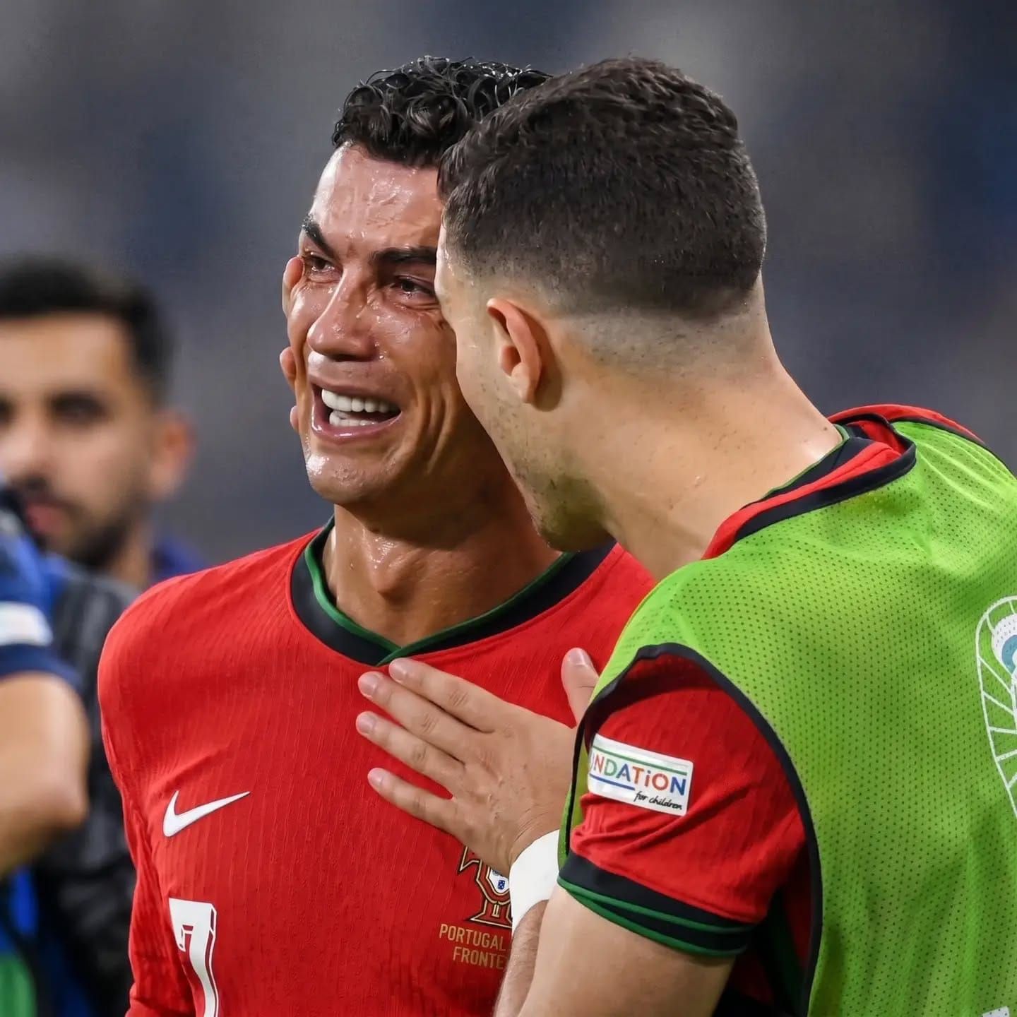 Cristiano Ronaldo sharing an emotional message after Portugal World Cup elimination.