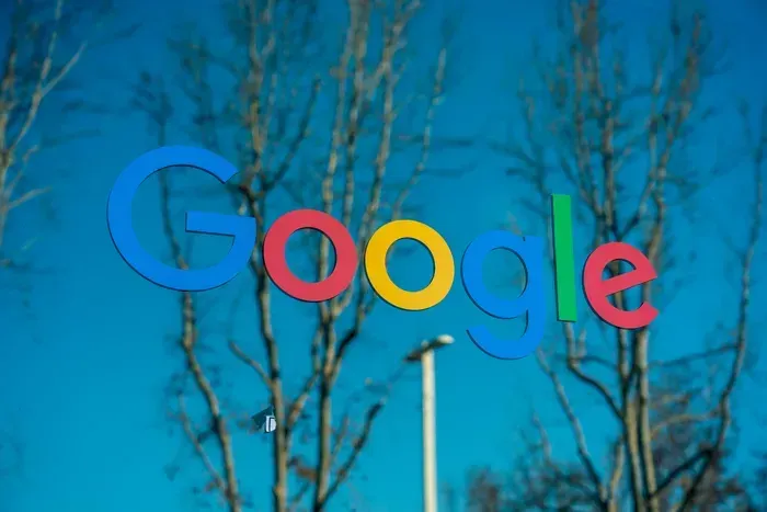Google Apple Amazon Meta logos during DOJ antitrust investigation