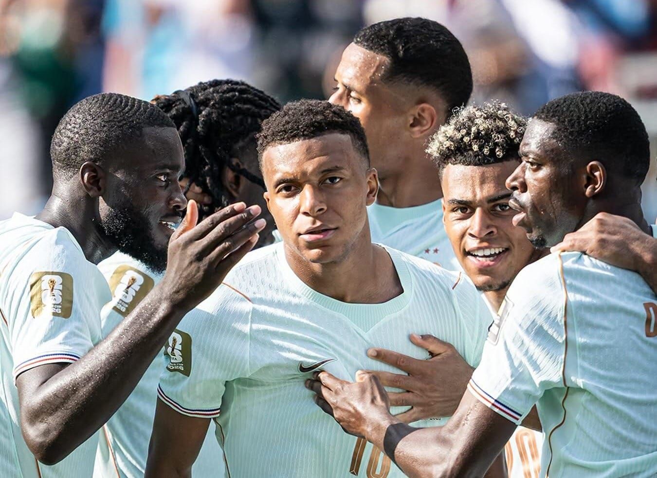 Kylian Mbappé celebrates France Olympic football gold medal win