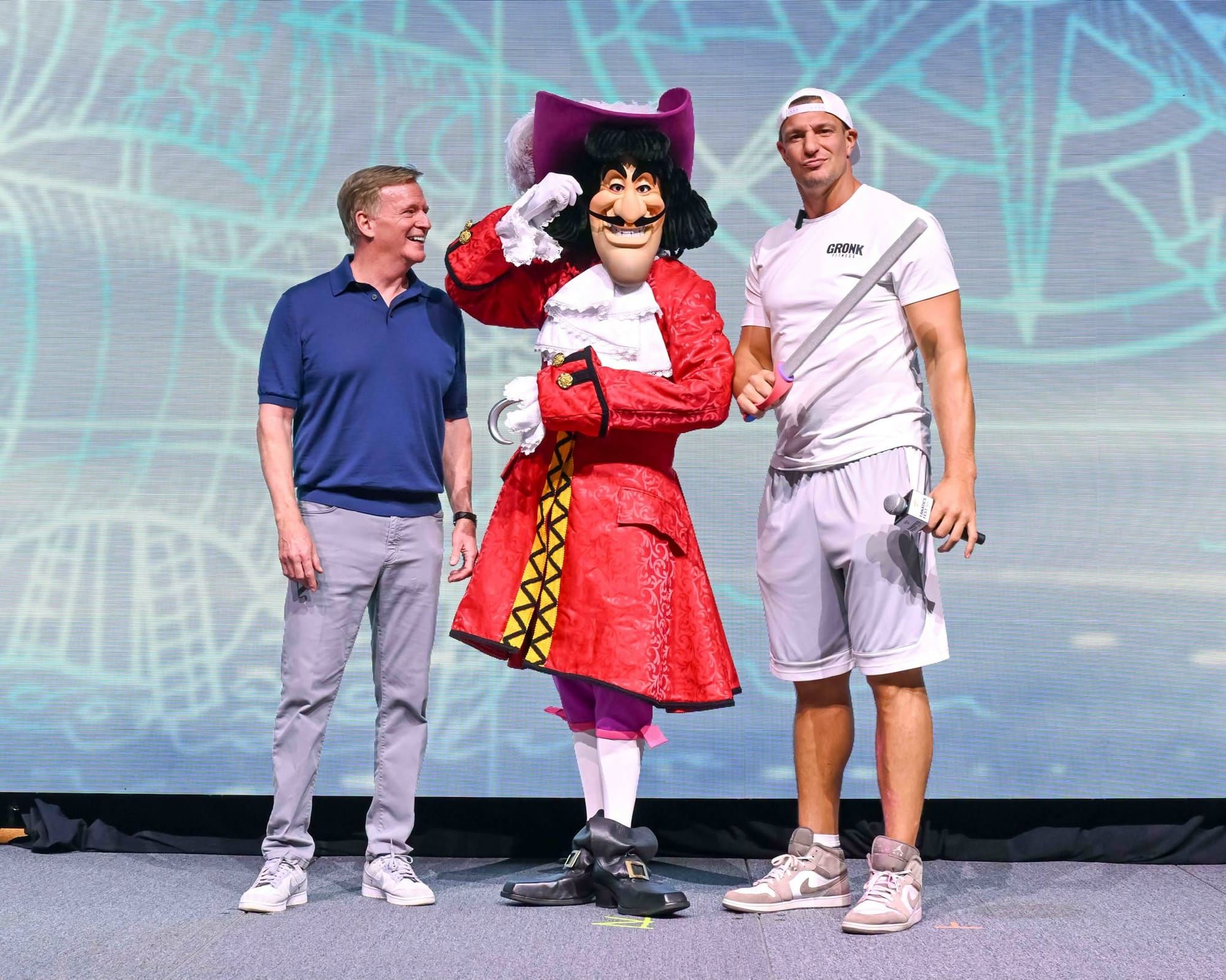 NFL and Disney+ promotional artwork highlighting a new documentary series and animated football specials arriving on the streaming platform.