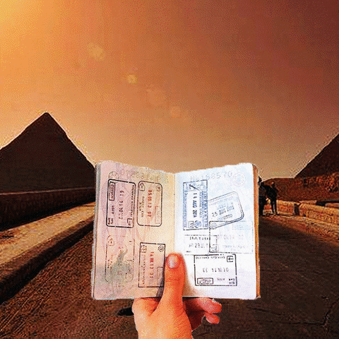 A woman confidently exploring a vibrant, historic city street with a backpack, looking at a map, symbolizing female independence in travel.