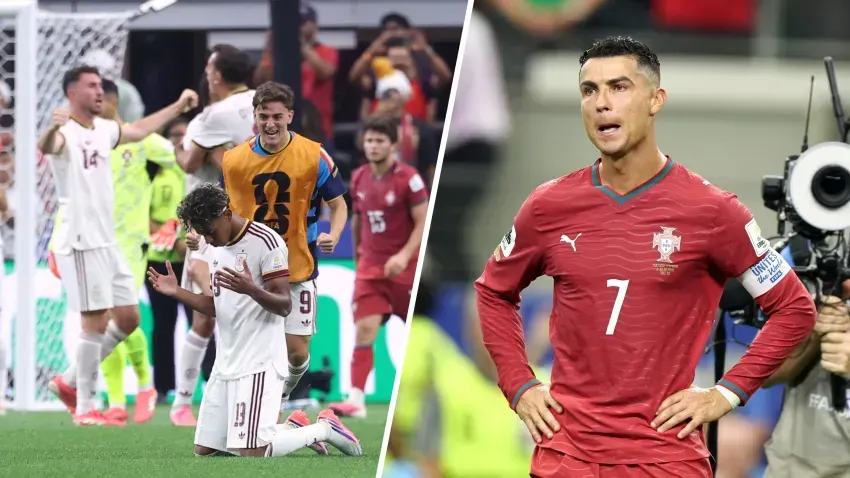 Mikel Merino celebrates his 91st-minute winning goal for Spain against Portugal in the 2026 World Cup Round of 16.