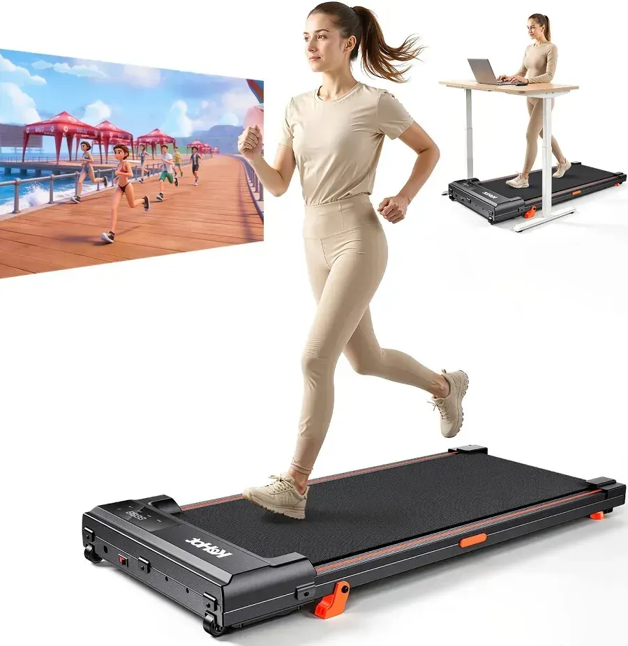 For Only $99, This 2-in-1 Walking Pad Treadmill Is the Home Office Upgrade You Didn't Know You Needed