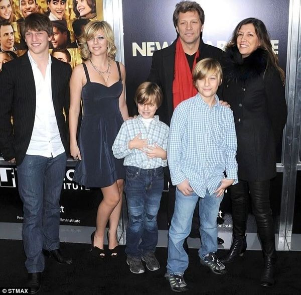Bon Jovi and Ozzy Osbourne with their children