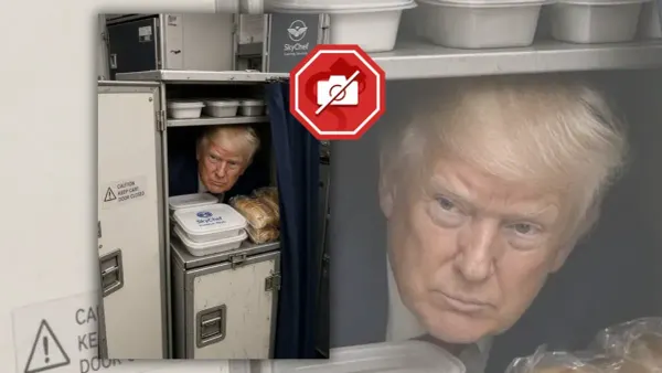 Donald Trump secretly transferred between planes using a catering truck in Turkey
