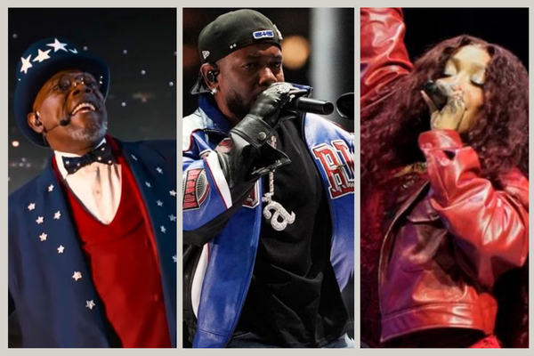 Kendrick Lamar, SZA, and Samuel L. Jackson Take Super Bowl Halftime Show Stage