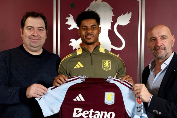 Aston Villa Signs Rashford on Loan from Manchester United