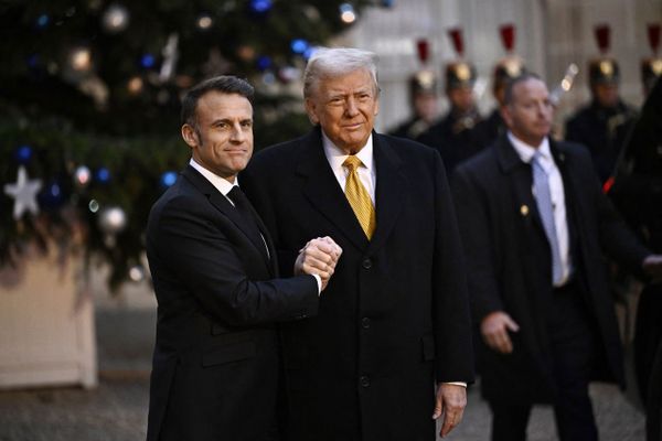 President-elect Donald Trump Meets with French President Macron in Paris