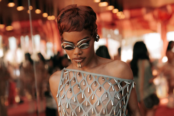 Teyana Taylor Shines in a Sheer Nude Dress at Coachella