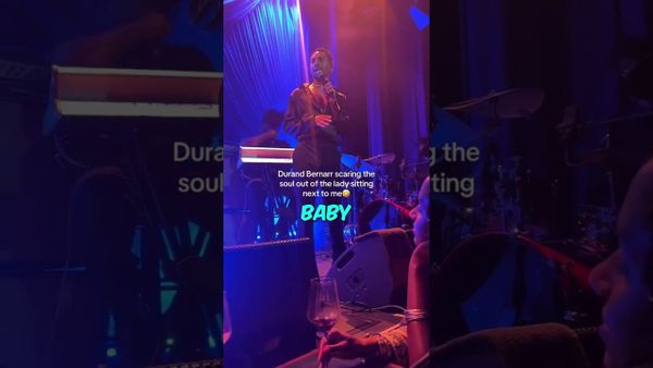 Durand Bernarr "Caught" a Fan Sleeping