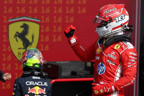 Leclerc wins British Grand Prix behind safety car as Russell gains ground on Antonelli
