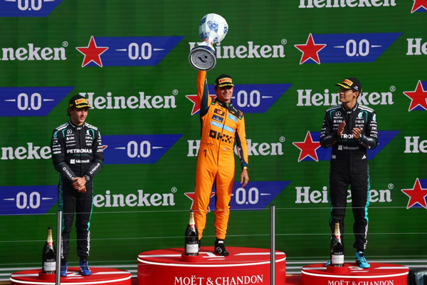 Norris wins thrilling Dutch Grand Prix ahead of Antonelli and Russell