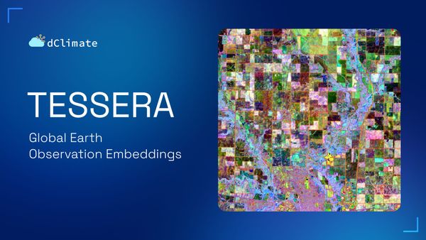 Mapping a changing planet: TESSERA's global Earth observation embeddings now openly available on AWS