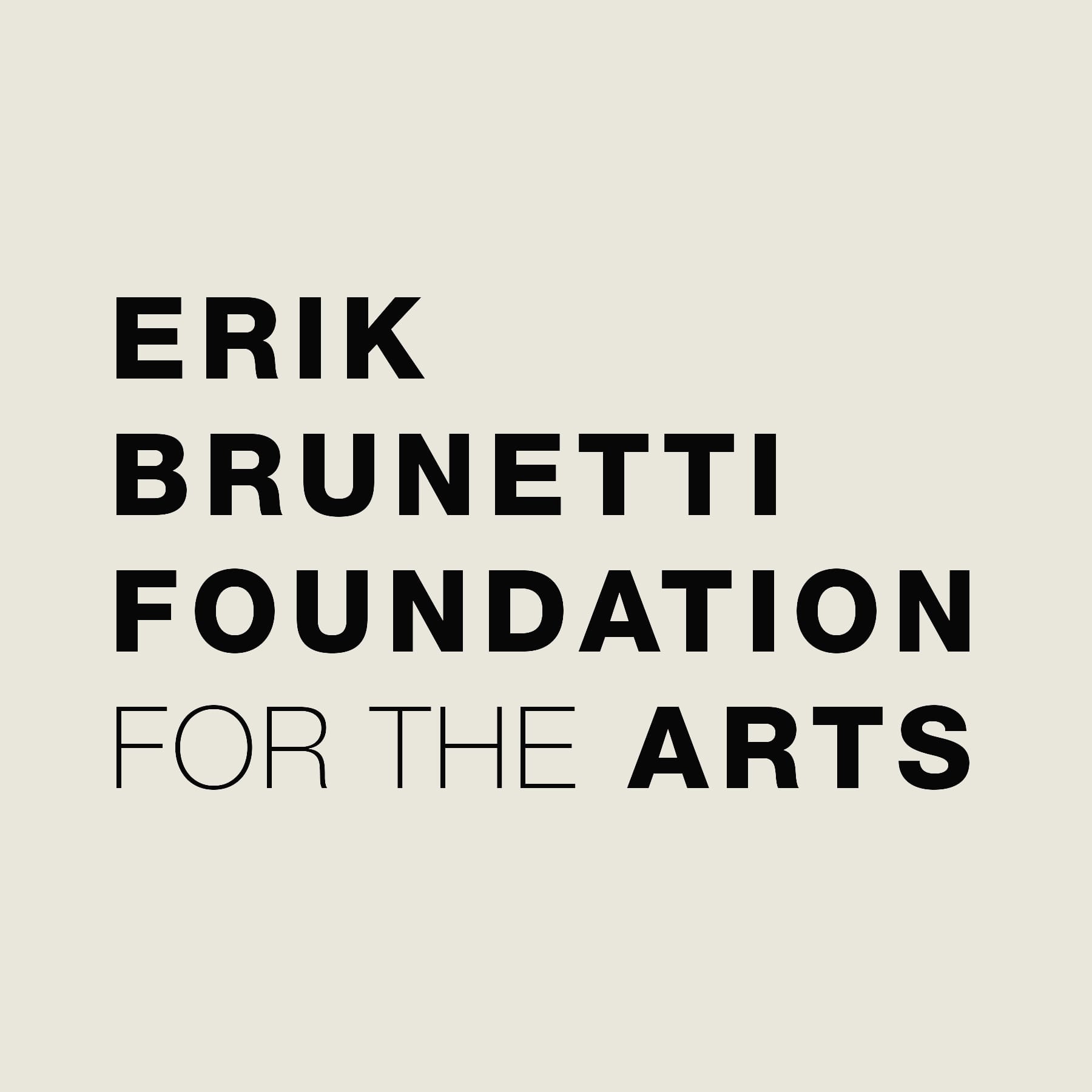 Erik Brunetti Foundation for the Arts Journal