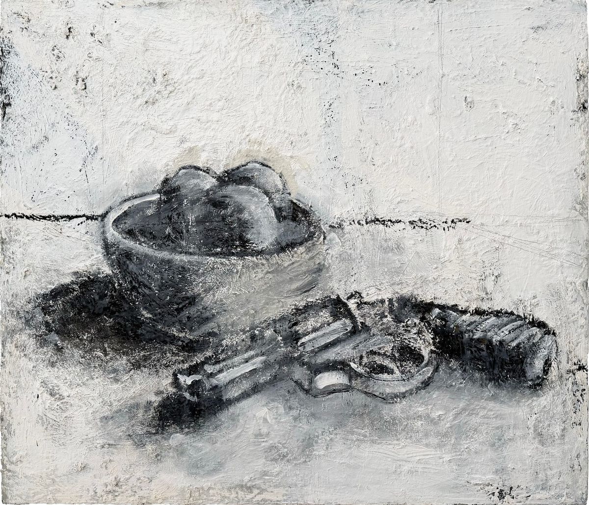 Still Life with Fruit & Revolver