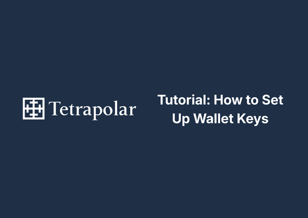 Tutorial: How to Set Up Wallet Keys