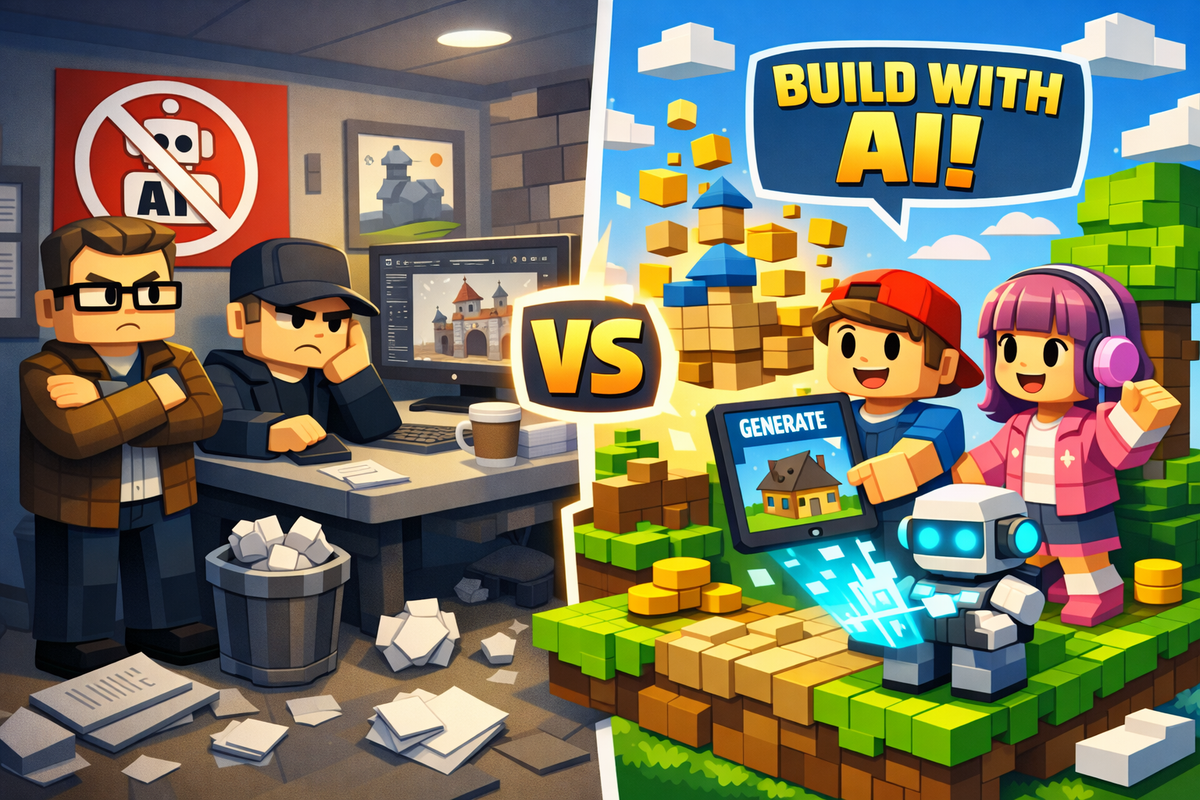 While pros prevaricate, Roblox kids build the future