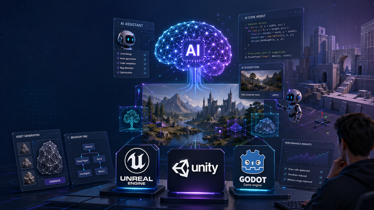 Game engines' AI adoption