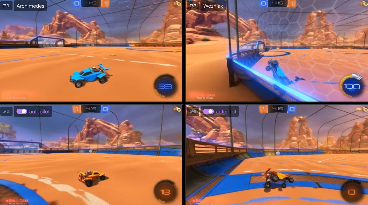 Rocket League is now playable via AI-generated stream